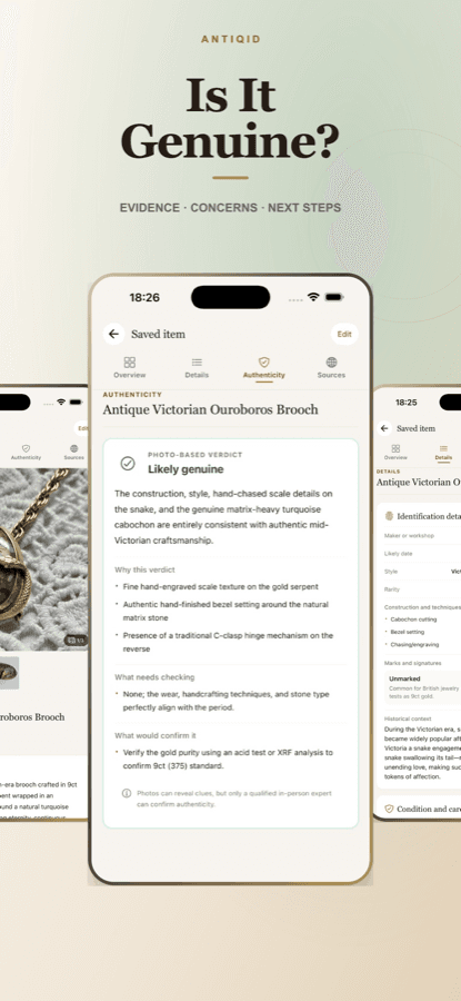 Honest confidence — AntiqID app